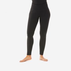 Legginsy termoaktywne narciarskie damskie Wedze BL 500. Czarne bielizna sportowa WED'ZE, m, bez wzorów, z elastanu, długie. Za 59.99 zł.