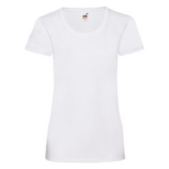 Koszulka Damska Valueweight 160. Białe bluzki FRUIT OF THE LOOM, xl, bez wzorów, sportowe, bez kołnierzyka, bez ramiączek. Za 31.99 zł.