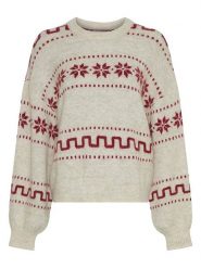 MOSS COPENHAGEN Sweter w kolorze beżowym rozmiar: XS/S. Brązowe swetry Moss Copenhagen, s, bez wzorów, bez ramiączek. Za 244.95 zł.