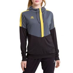 Damska bluza z kapturem Erima Squad. Czarne bluzy Erima, bez wzorów, z kapturem. Za 174.15 zł.