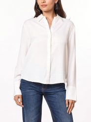 Scotch & Soda Koszula w kolorze białym rozmiar: L. Białe koszule Scotch & Soda, l, bez wzorów, bez kołnierzyka, bez ramiączek. Za 118.84 zł.