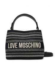 LOVE MOSCHINO Torebka JC4240PP0MKO100A Czarny. Czarne torebki klasyczne Love Moschino, bez wzorów, z materiału, bez dodatków. Za 849.99 zł.