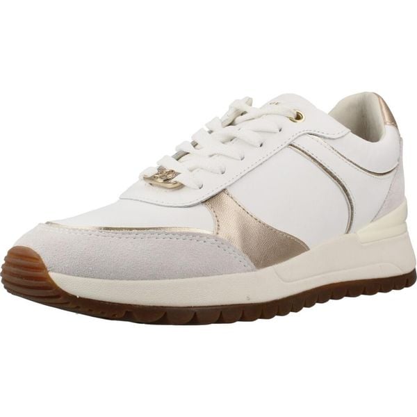 Buty GEOX D DESYA Biały. Białe trekkingi Geox, z syntetyku, na fitness i siłownię. Za 449.99 zł.