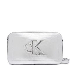 Torebka Calvin Klein. Szare listonoszki Calvin Klein, bez wzorów, bez dodatków. Za 329.99 zł.