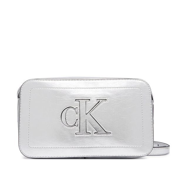 Torebka Calvin Klein. Szare listonoszki Calvin Klein, bez wzorów, bez dodatków. Za 329.99 zł.