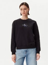 Calvin Klein Jeans Bluza Gradient Monologo J20J225360 Czarny Regular Fit. Czarne bluzy Calvin Klein Jeans, m, bez wzorów, z bawełny, bez kaptura. Za 199.99 zł.