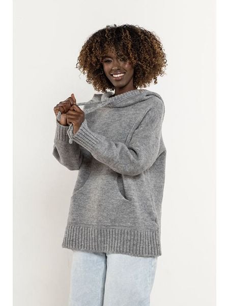 Awama Sweter w kolorze szarym rozmiar: L/XL. Szare swetry Awama, l, bez wzorów, bez ramiączek. Za 164.95 zł.