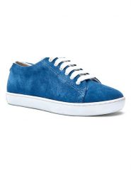 Comfortfusse Skórzane sneakersy "Sorel" w kolorze granatowym rozmiar: 37. Niebieskie trampki Comfortfüße, bez wzorów, ze skóry, bez zapięcia. Za 243.27 zł.
