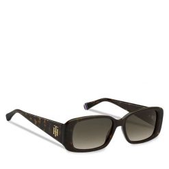 Okulary przeciwsłoneczne Tommy Hilfiger. Brązowe okulary przeciwsłoneczne TOMMY HILFIGER, bez wzorów. Za 879.99 zł.