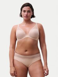 Chantelle Biustonosz z fiszbiną Norah Chic C16MNA Różowy. Czerwone biustonosze Chantelle, bez wzorów, z syntetyku. Za 319.99 zł.