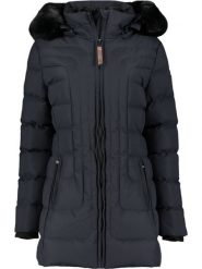 Geographical Norway Parka "Bracelet" w kolorze granatowym rozmiar: M. Niebieskie parki Geographical Norway, m, ze skóry, bez kaptura. Za 269.81 zł.