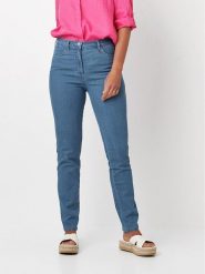 Relaxed by TONI Spodnie w kolorze niebieskim rozmiar: 42. Niebieskie spodnie materiałowe Relaxed by TONI, na co dzień, bez wzorów, z materiału. Za 149.95 zł.