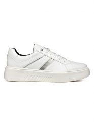 Geox Sneakersy w kolorze białym rozmiar: 39. Białe trampki Geox, bez wzorów, bez zapięcia. Za 307.95 zł.