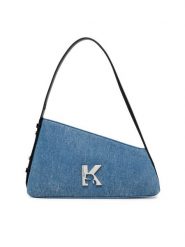 Karl Lagerfeld Jeans Torebka A3W30238 Niebieski. Niebieskie torebki klasyczne Karl Lagerfeld Jeans, bez wzorów, z jeansu, bez dodatków. Za 649.99 zł.