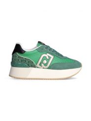 Liu Jo Skórzane sneakersy w kolorze zielonym rozmiar: 39. Zielone trampki Liu Jo, bez wzorów, z materiału, bez zapięcia. Za 358.48 zł.