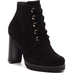 Botki HÖGL - 6-107832 Black 0100. Czarne botki Högl, bez wzorów, ze skóry, bez obcasa, na obcasie, bez zapięcia. W wyprzedaży za 399.00 zł.