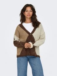 ONLY Kardigan w kolorze brązowo-beżowym rozmiar: M. Brązowe kardigany Only, m, bez wzorów, z wełny. Za 113.63 zł.