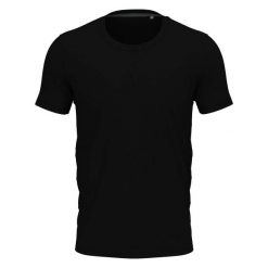 Wrzosowa Elastyczna Koszulka Unisex Dla Dorosłych. Czarne bluzki STEDMAN, bez wzorów, sportowe, bez kołnierzyka, bez ramiączek. Za 86.99 zł.