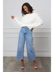 L'armoire de Suzette Sweter w kolorze kremowym rozmiar: 38/40. Brązowe swetry L'armoire de Suzette, l, bez wzorów, bez ramiączek. Za 86.99 zł.