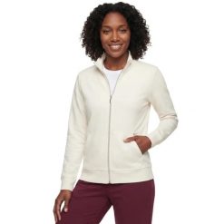 Bluza dresowa sportowa damska Go Luxe Rib Hoodie. Białe bluzy Skechers, l, bez wzorów, z dresówki, bez kaptura. Za 219.99 zł.