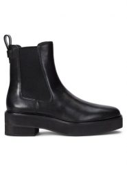 LAUREN RALPH LAUREN Sztyblety 802945705001 Czarny. Czarne botki Lauren Ralph Lauren, bez wzorów, ze skóry, bez obcasa, na płaskiej podeszwie, bez zapięcia. Za 939.99 zł.