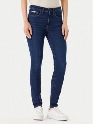 Calvin Klein Jeans Jeansy LV047B772G Granatowy Skinny Fit. Niebieskie jeansy Calvin Klein Jeans, bez wzorów. Za 429.99 zł.