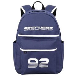 Plecak unisex Skechers Downtown Backpack pojemność 20 L. Niebieskie plecaki Skechers, bez wzorów. Za 73.99 zł.