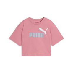 Młodzieżowa krótka koszulka Essentials 2 Colour z logo PUMA No. 1 PUMA. Czerwona bluzki Puma, l, bez wzorów, z gumy, młodzieżowe, bez kołnierzyka, bez ramiączek. Za 79.00 zł.