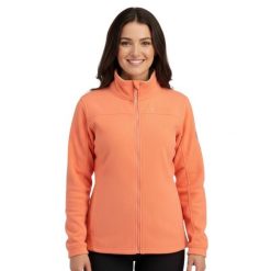Bluza turystyczna damska Canadian Peak Ura. Brązowe bluzy Canadian Peak, s, bez wzorów, z polaru, z kapturem. Za 108.64 zł.