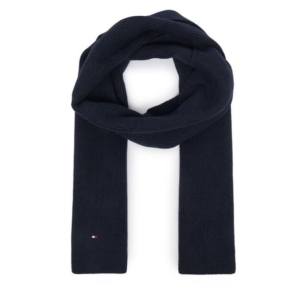 Szalik Tommy Hilfiger. Niebieskie szaliki TOMMY HILFIGER, bez wzorów. Za 289.99 zł.