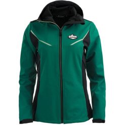 Kurtka Softshell Alpine Pro Ilysa L dla Kobiet - Wiatroodporna i Wodoodporna. Zielone kurtki sportowe Alpine Pro, l, bez wzorów, z softshellu, bez kaptura, trekkingowe. Za 473.99 zł.