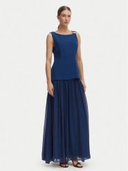 Rinascimento Sukienka wieczorowa CFC0020281002 Niebieski Slim Fit. Niebieskie sukienki Rinascimento, xl, bez wzorów, z syntetyku, wizytowe, bez kołnierzyka, bez ramiączek. Za 909.99 zł.