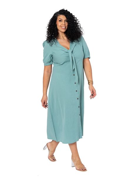 Aller Simplement Sukienka w kolorze błękitnym rozmiar: 50/52. Niebieskie sukienki Aller Simplement, na co dzień, bez wzorów, klasyczne, bez kołnierzyka, bez ramiączek, maxi, proste. Za 136.13 zł.