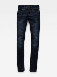 G-Star Dżinsy - Skinny fit - w kolorze granatowym rozmiar: W25/L32. Niebieskie jeansy G-Star, l, z aplikacjami. Za 210.81 zł.