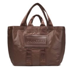 Torebka Hunter. Brązowe shopper Hunter, bez wzorów, bez dodatków. Za 219.99 zł.