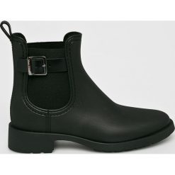 Marc O'Polo - Kalosze. Czarne kalosze Marc O'Polo, bez wzorów, z materiału. W wyprzedaży za 269.90 zł.