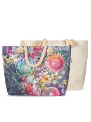 Hip Torba plażowa "Olinga" w kolorze jasnoróżowo-fioletowym - 60 x 43 cm rozmiar: 43x60 cm. Różowe torby na ramię Hip, bez wzorów, ze lnu, na ramię, bez dodatków. Za 45.95 zł.