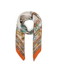 Just Cavalli Chusta 80RA2H01 ZG321 Czerwony. Czerwone rękawiczki Just Cavalli, bez wzorów, z jedwabiu. Za 409.99 zł.