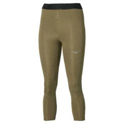 Damskie legginsy 3/4 Mizuno Core Impulse. Zielone legginsy Mizuno, l, bez wzorów, z materiału. Za 213.00 zł.