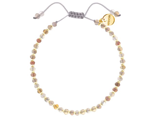 Bransoletka z mosiądzu pozłacana z agatami. Bransoletki Artelioni, pozłacane. Za 119.00 zł.