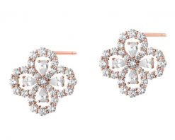 Kolczyki z mosiądzu pozłacane z cyrkoniami - kwiaty. Kolczyki Artelioni, z cyrkonią, pozłacane. Za 179.00 zł.