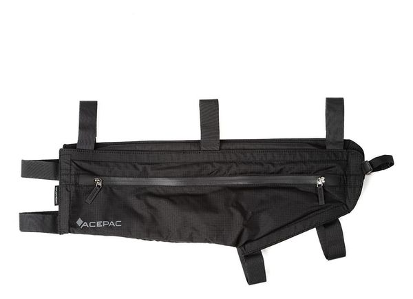 Torba sakwa rowerowa na ramę Acepac Zip Frame Bag MKIII M. Czarne torby na ramię ACEPAC, bez wzorów, z materiału, klasyczne, bez dodatków. Za 325.50 zł.
