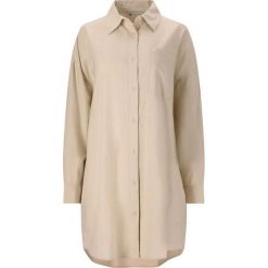 Sukienka damska z długim rękawem Athlecia Resort. Brązowe sukienki Athlecia, xs, bez wzorów, sportowe, bez kołnierzyka, bez ramiączek, sportowe. Za 273.50 zł.