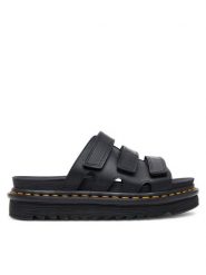 Dr. Martens Klapki Raine DM40522001 Czarny. Czarne klapki Dr. Martens, bez wzorów, ze skóry, bez obcasa. Za 448.24 zł.