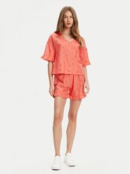 United Colors Of Benetton Piżama 4SHX3P03X Czerwony Regular Fit. Czerwone piżamy United Colors of Benetton, bez wzorów, z bawełny, bez ramiączek. Za 239.99 zł.
