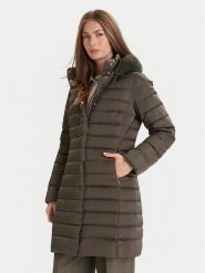Geox Płaszcz zimowy Bettanie W5626H T3122 F3236 Zielony Regular Fit. Zielone płaszcze Geox, na zimę, bez wzorów, z syntetyku, bez kaptura. Za 1,349.00 zł.