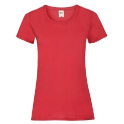Koszulka Damska Valueweight. Czerwone bluzki FRUIT OF THE LOOM, m, bez wzorów, sportowe, bez kołnierzyka, bez ramiączek. Za 35.99 zł.