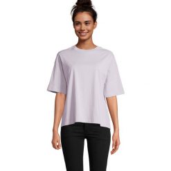 Koszulka Damska Boxy Oversized T-shirt. Czerwone t-shirty SOL'S, m, bez wzorów, bez kołnierzyka, bez ramiączek. Za 90.99 zł.