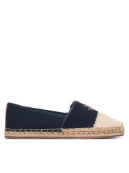 Tommy Hilfiger Espadryle Script Crochet Espadrille FW0FW09502 Granatowy. Niebieskie espadryle TOMMY HILFIGER, bez wzorów, z materiału, bez obcasa, bez zapięcia. Za 369.99 zł.