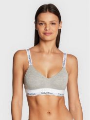 Calvin Klein Underwear Biustonosz bezfiszbinowy 000QF7059E Szary. Szare biustonosze Calvin Klein Underwear, bez wzorów, z bawełny. Za 109.99 zł.